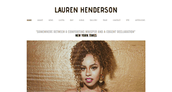 Desktop Screenshot of laurenhendersonmusic.com