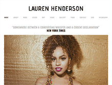 Tablet Screenshot of laurenhendersonmusic.com